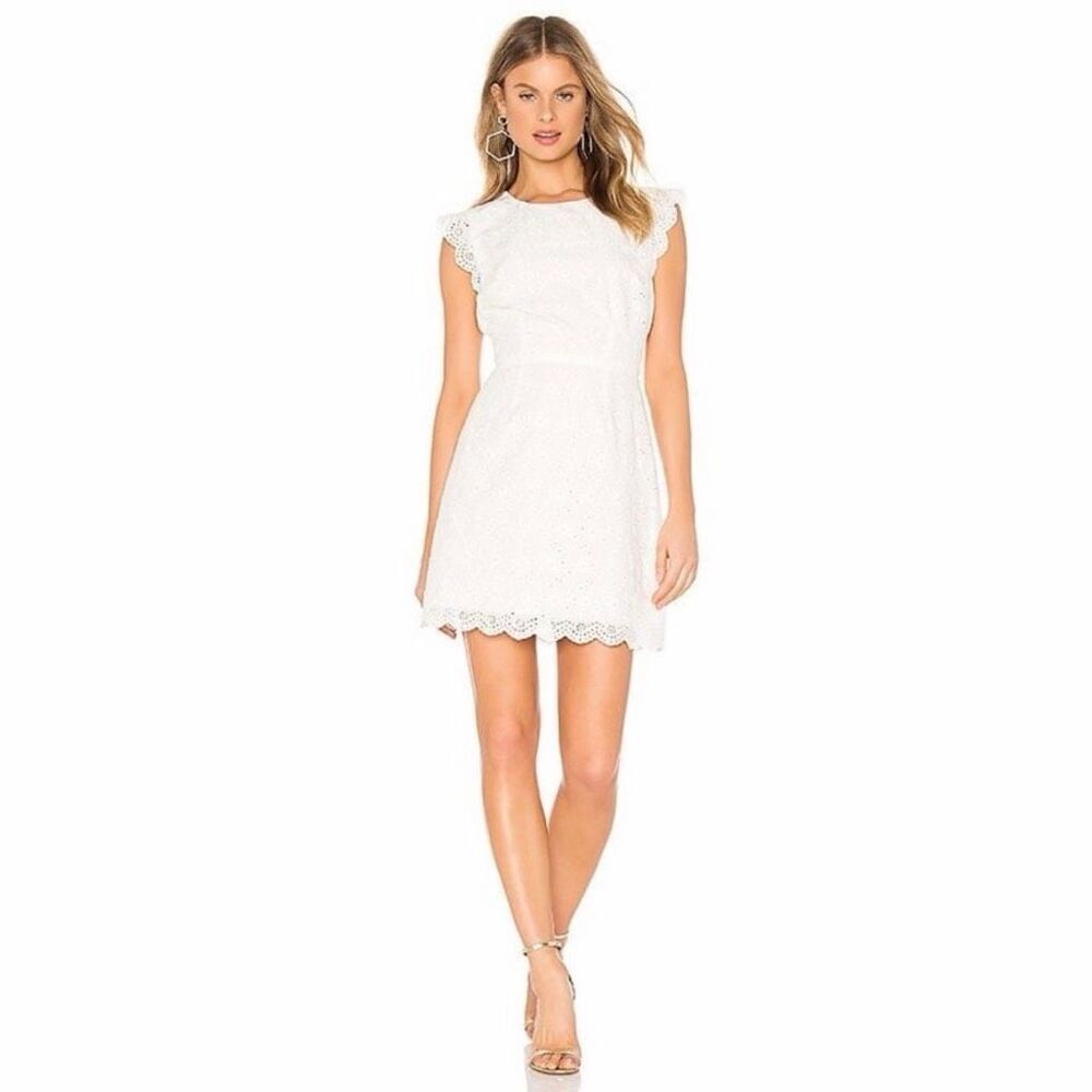 Evereve Cupcakes and Cashmere Kerri Eyelet Dress Size 10